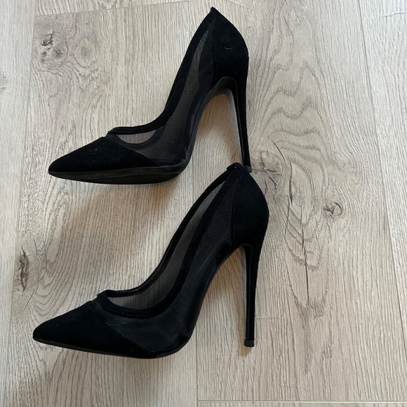 Women 12cm/4.72 Inch Pointed Toe High Heel Pumps Sexy Slip Stiletto Mesh Sz.7 US - Picture 9 of 9